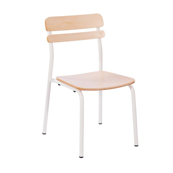 Commercial Solid Wood Dining Chair with Frame and Antique Finish