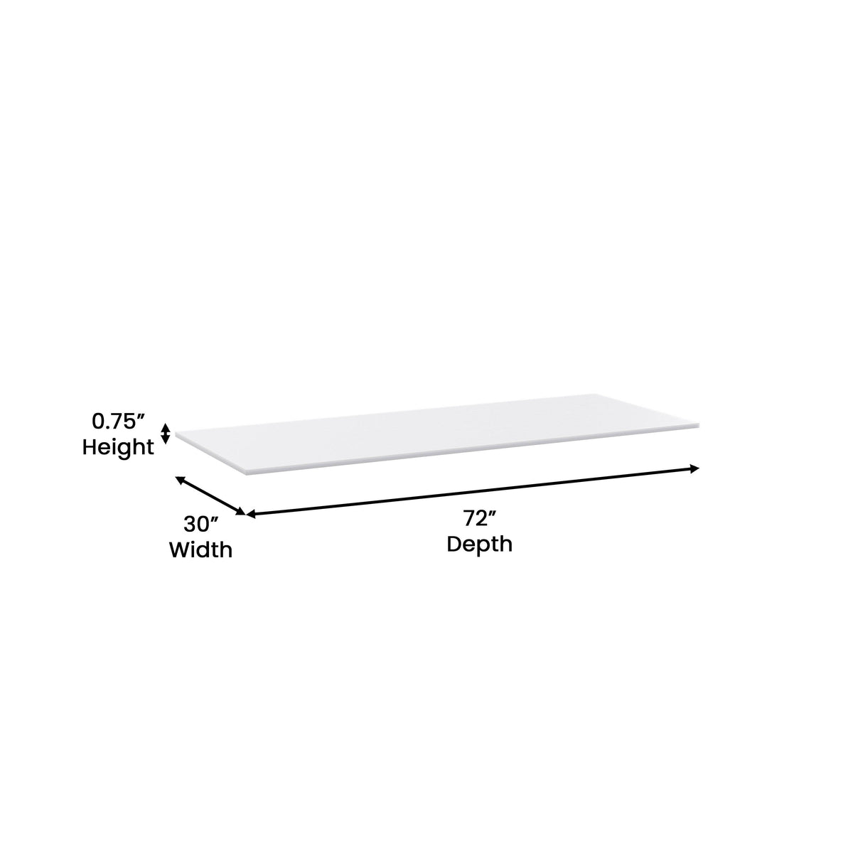 Commercial High-Pressure Poly Top Cutting Board with Brackets - Image 4
