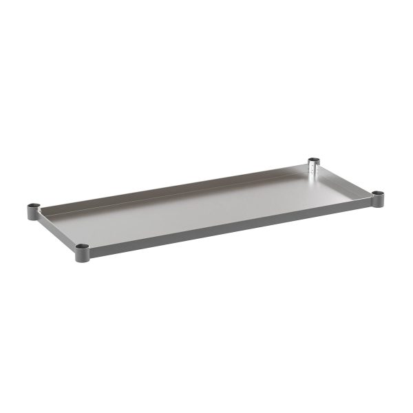 Galvanized Steel Adjustable Add-On Work Table Restaurant Shelf for Work Tables