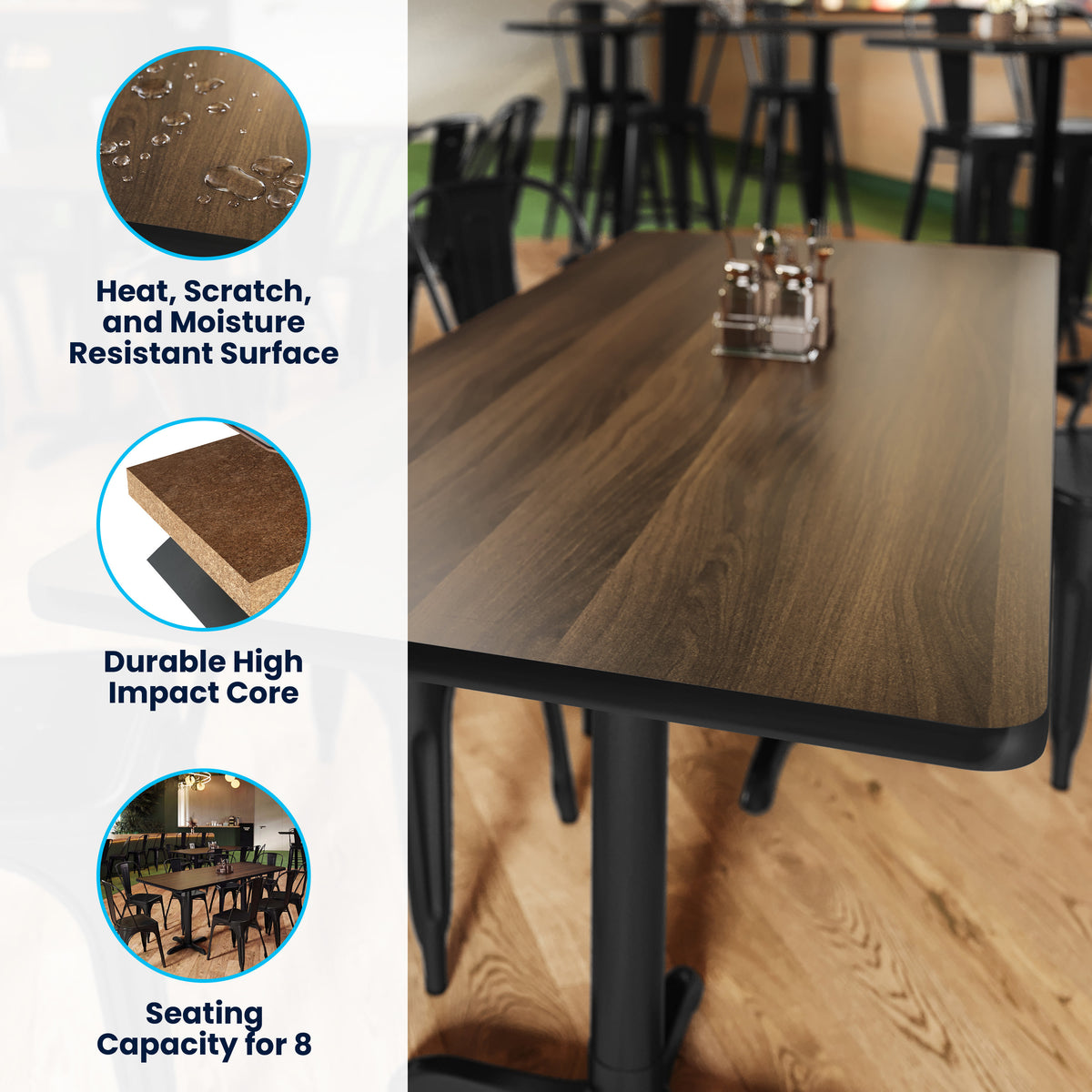 Commercial Reversible Laminate Tabletop - Image 3