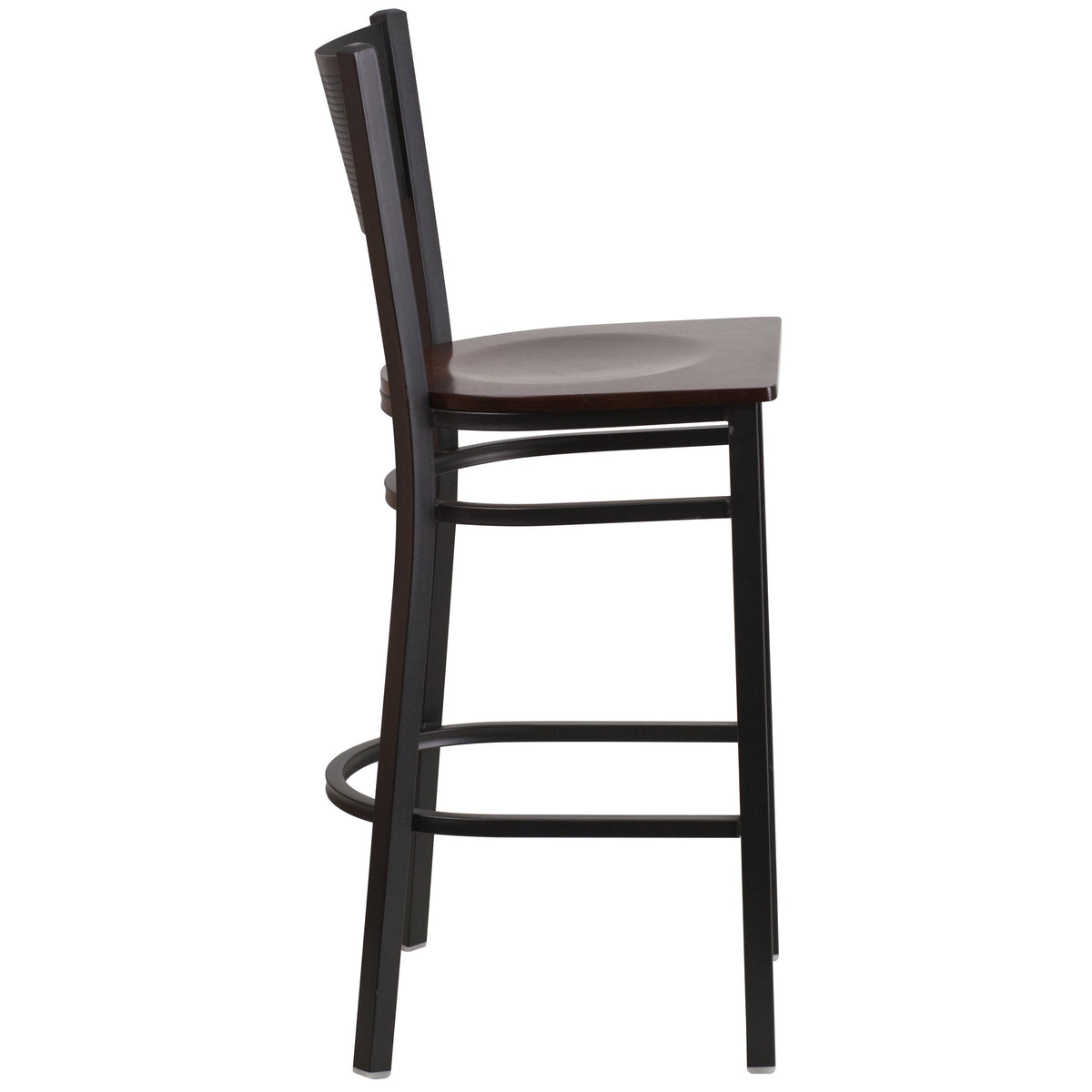 Grid Back Metal Restaurant Barstool - Image 4
