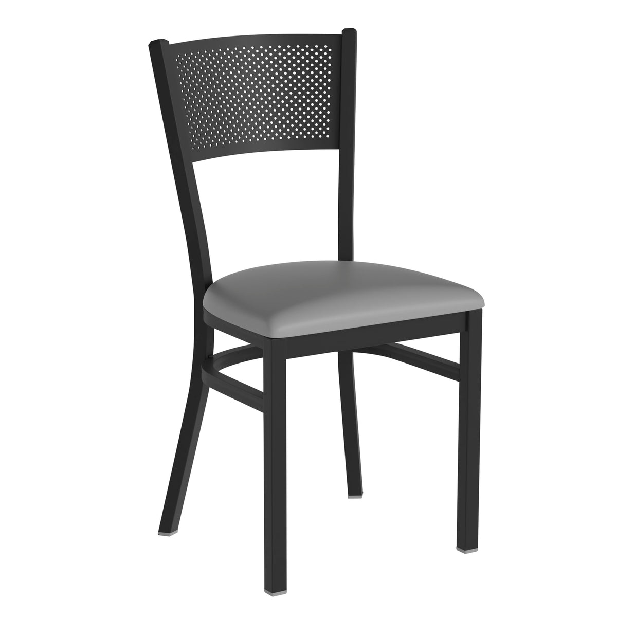 Grid Back Metal Restaurant Chair - Image 2