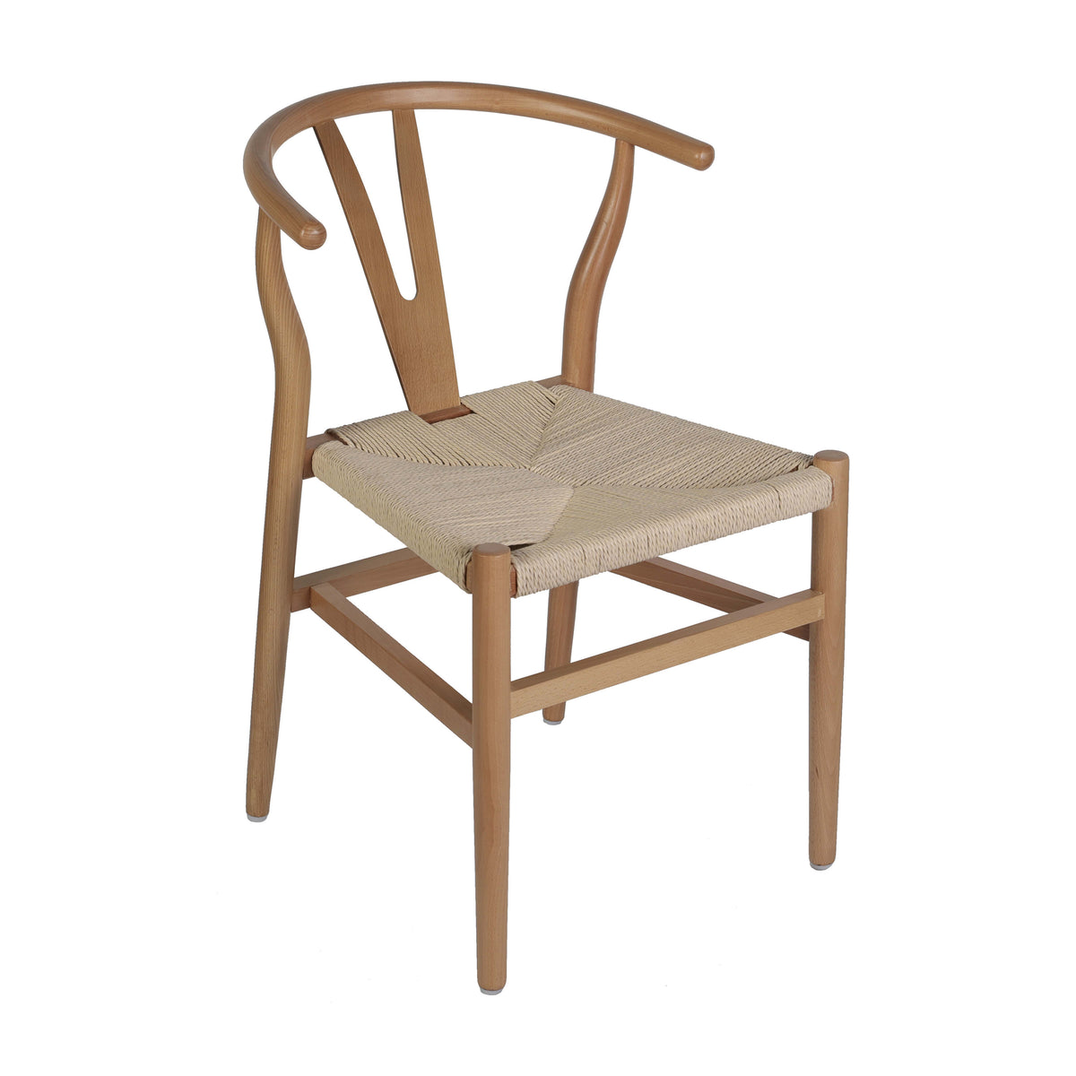 Commercial Y-Back Style Wood and Kraft Paper Stack Dining Chair