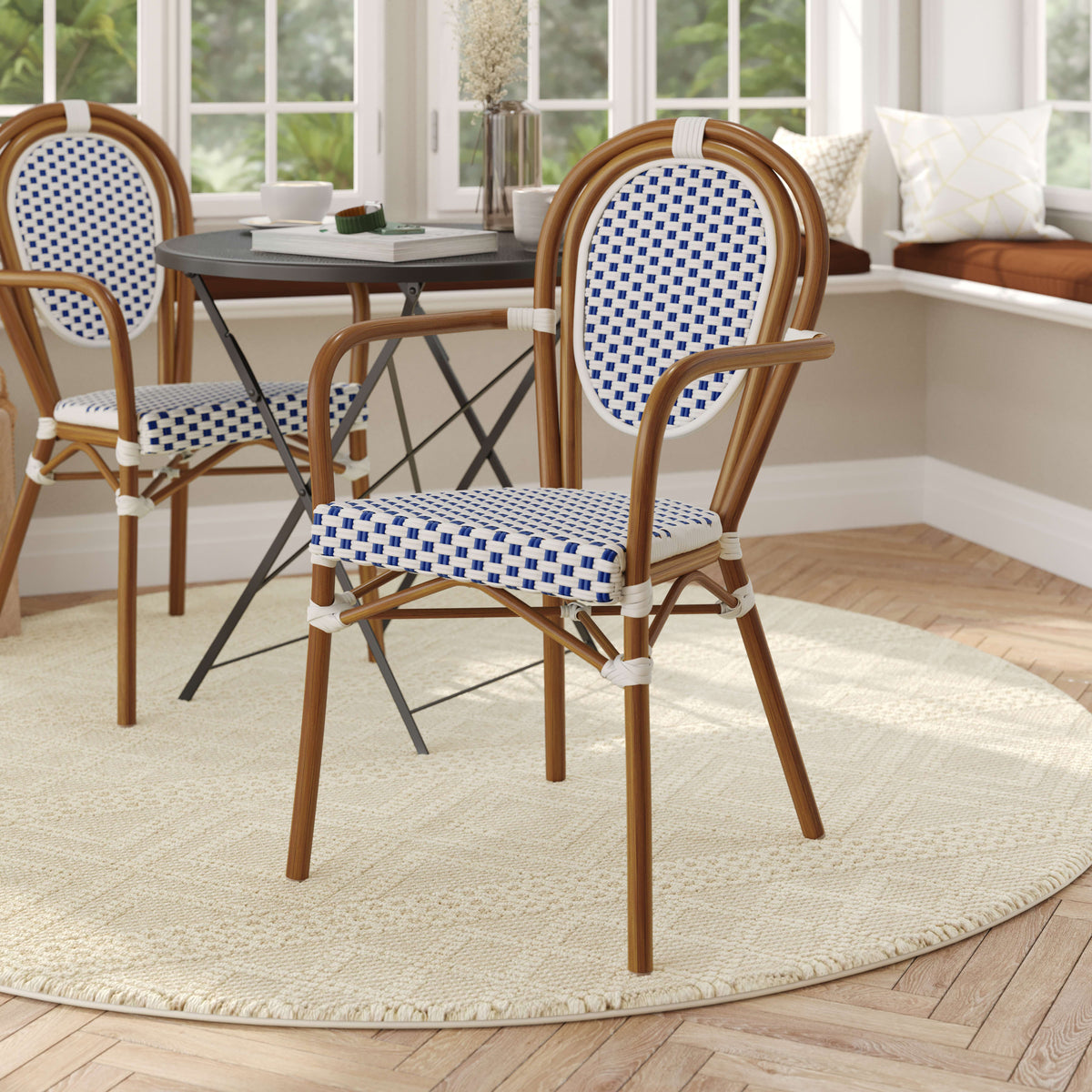 All-Weather Commercial Paris Chair with Metal Frame - Image 2