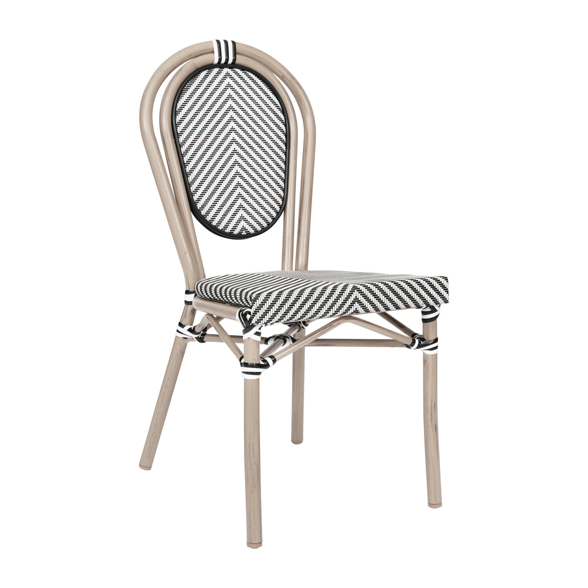 All-Weather Commercial Paris Chair with Metal Frame