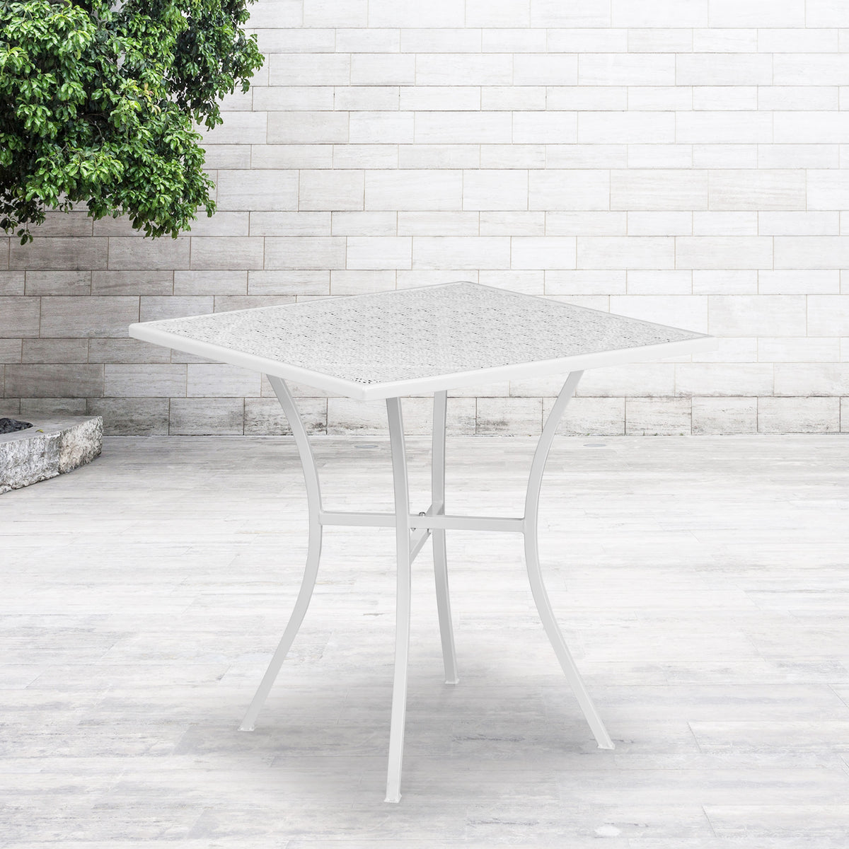 Square Patio Table | Outdoor Steel Square Patio Table - Image 2