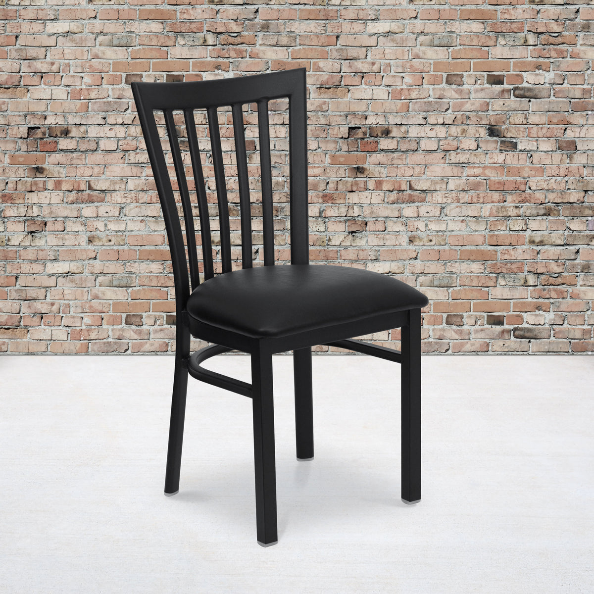 School House Back Metal Restaurant Chair - Image 3