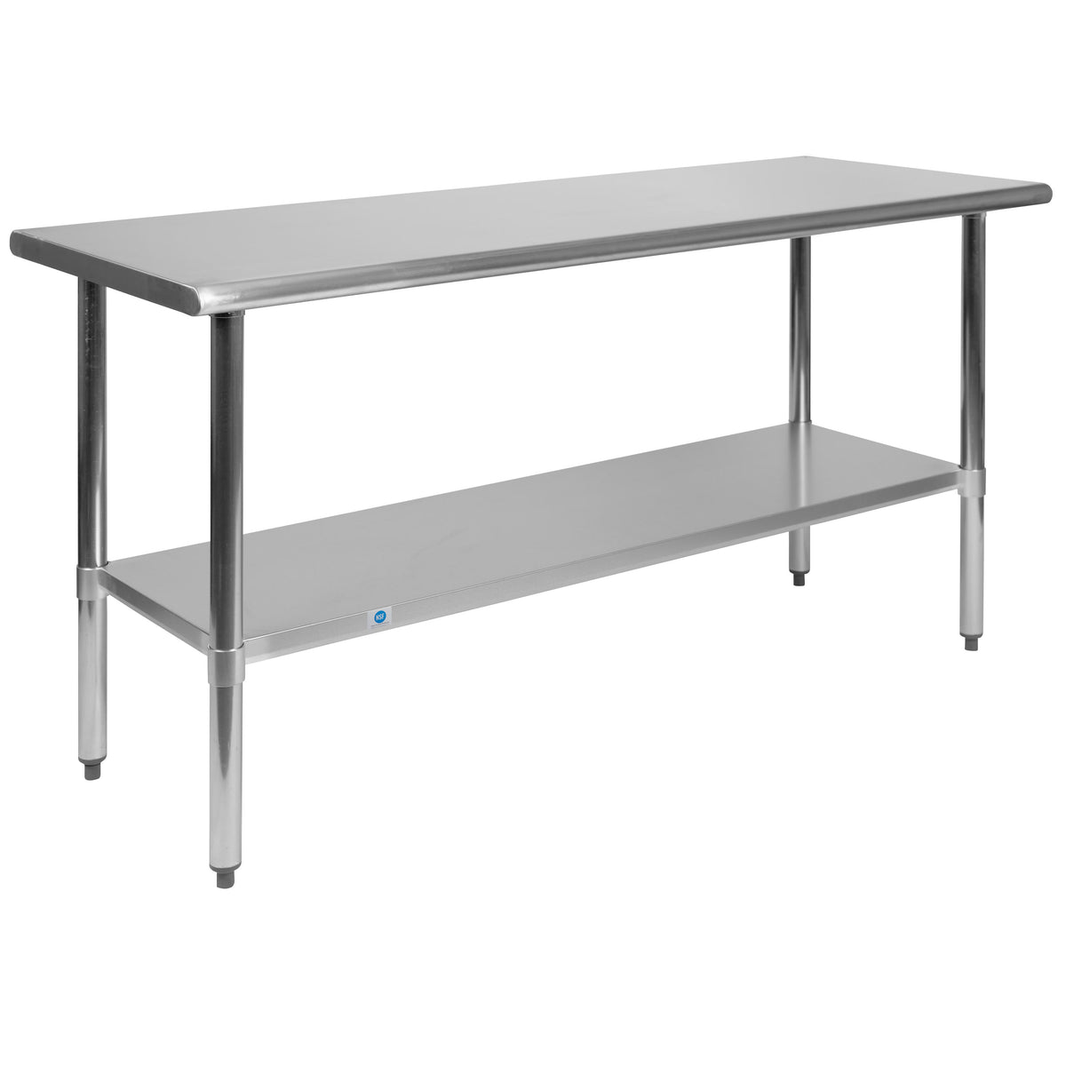 Stainless Steel 18 Gauge Work Table with UndershelF x 34.5"H NSF