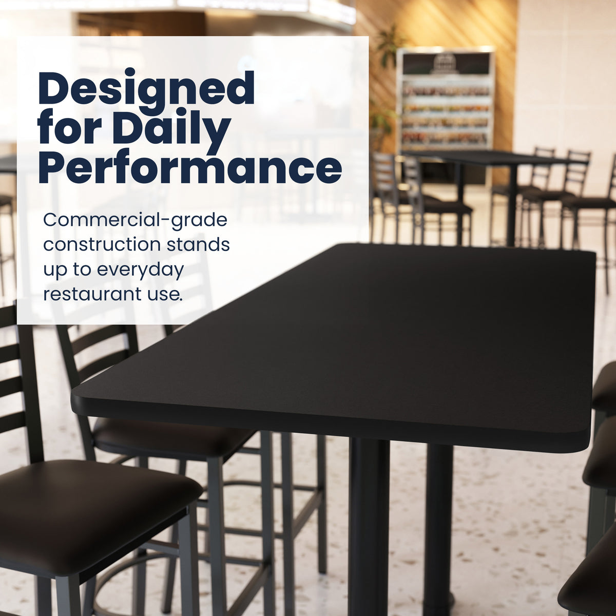 Commercial Tabletop-Dual Bar Height Bases - Image 4