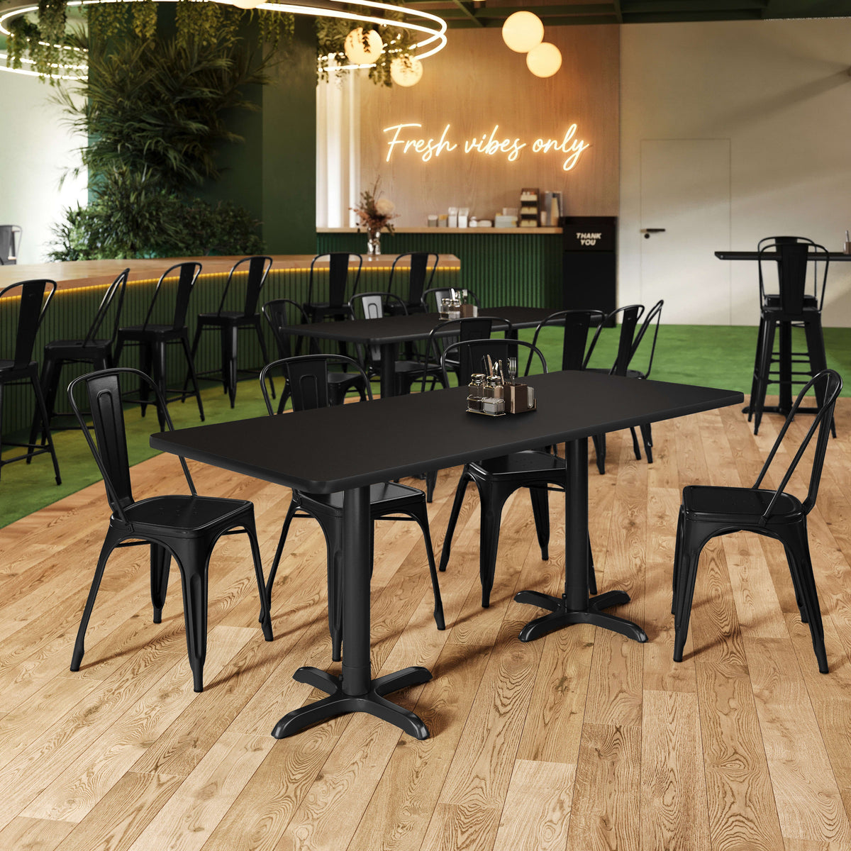 Commercial Tabletop-Dual Table Height Bases - Image 2