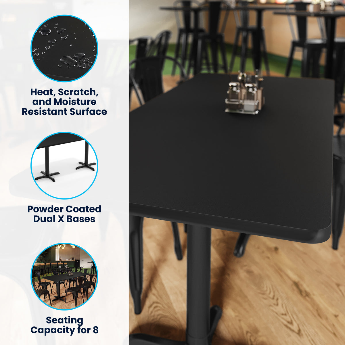 Commercial Tabletop-Dual Table Height Bases - Image 3
