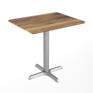 24" x 30" Commercial All-Weather Seamless Surface Tabletop with Crisscross Base