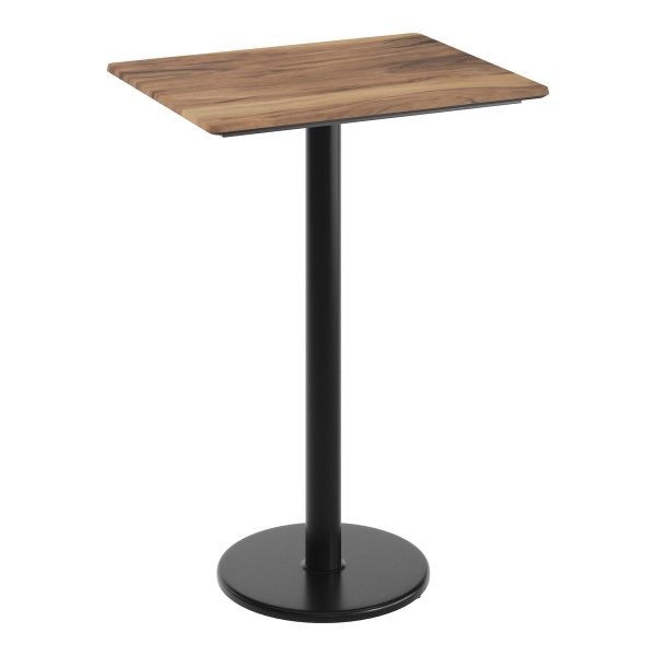 24" x 30" Commercial Seamless Surface Tabletop with Bar Height Base