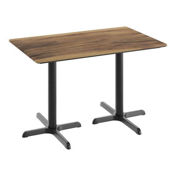 30" x 48" Commercial Seamless Surface Tabletop with Table Height Crisscross Base