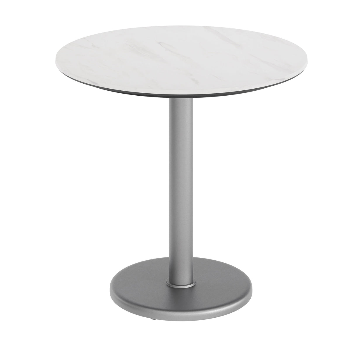 31.5" Round Commercial All-Weather Seamless Surface Tabletop with Base