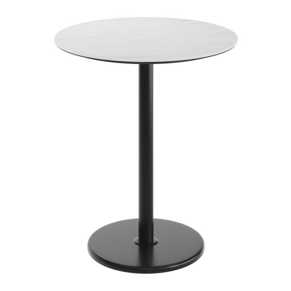 36" Round Commercial Seamless Surface Tabletop with Bar Height Base
