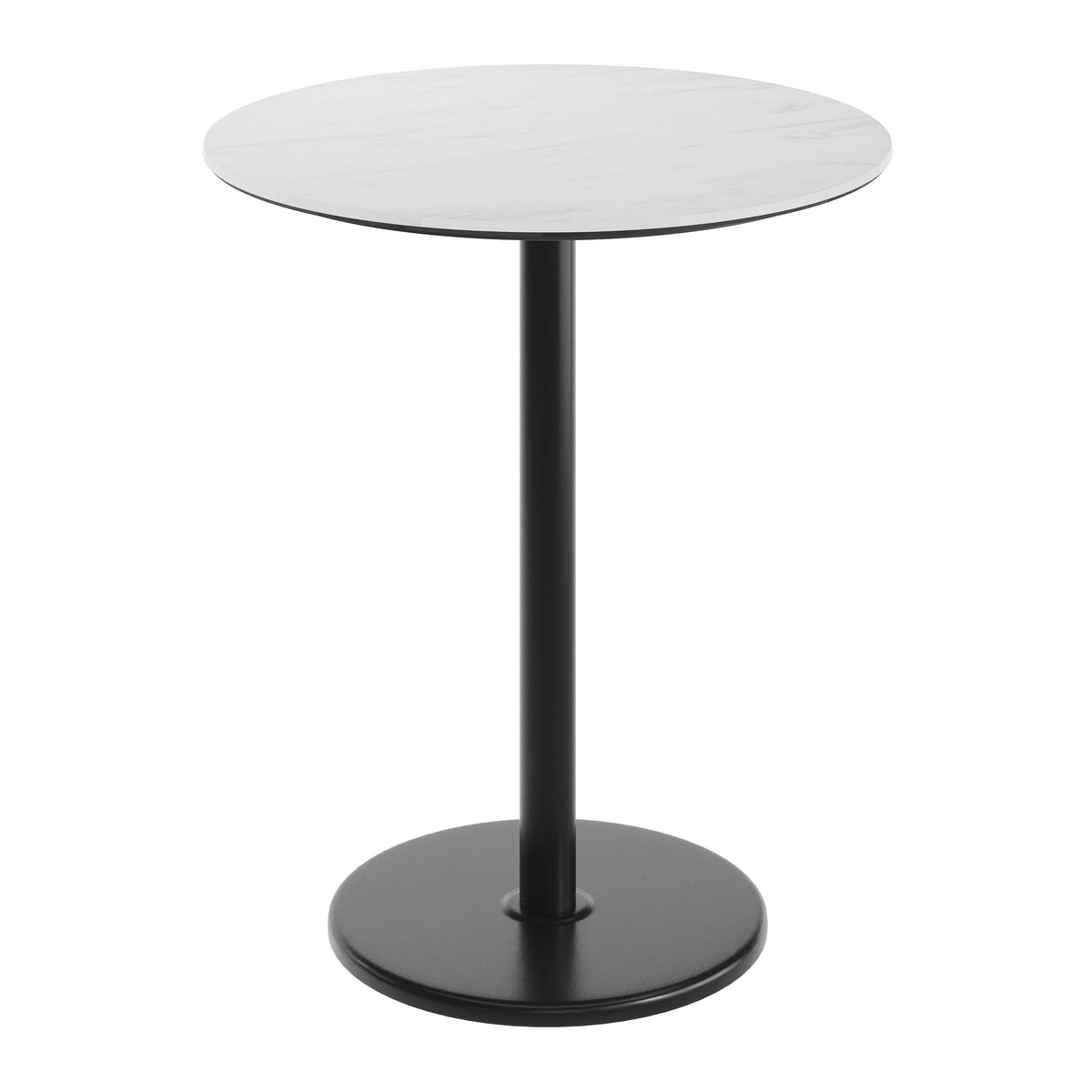 36" Round Commercial Seamless Surface Tabletop with Bar Height Base