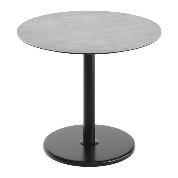 36" Round Commercial Seamless Surface Tabletop with Table Height Base