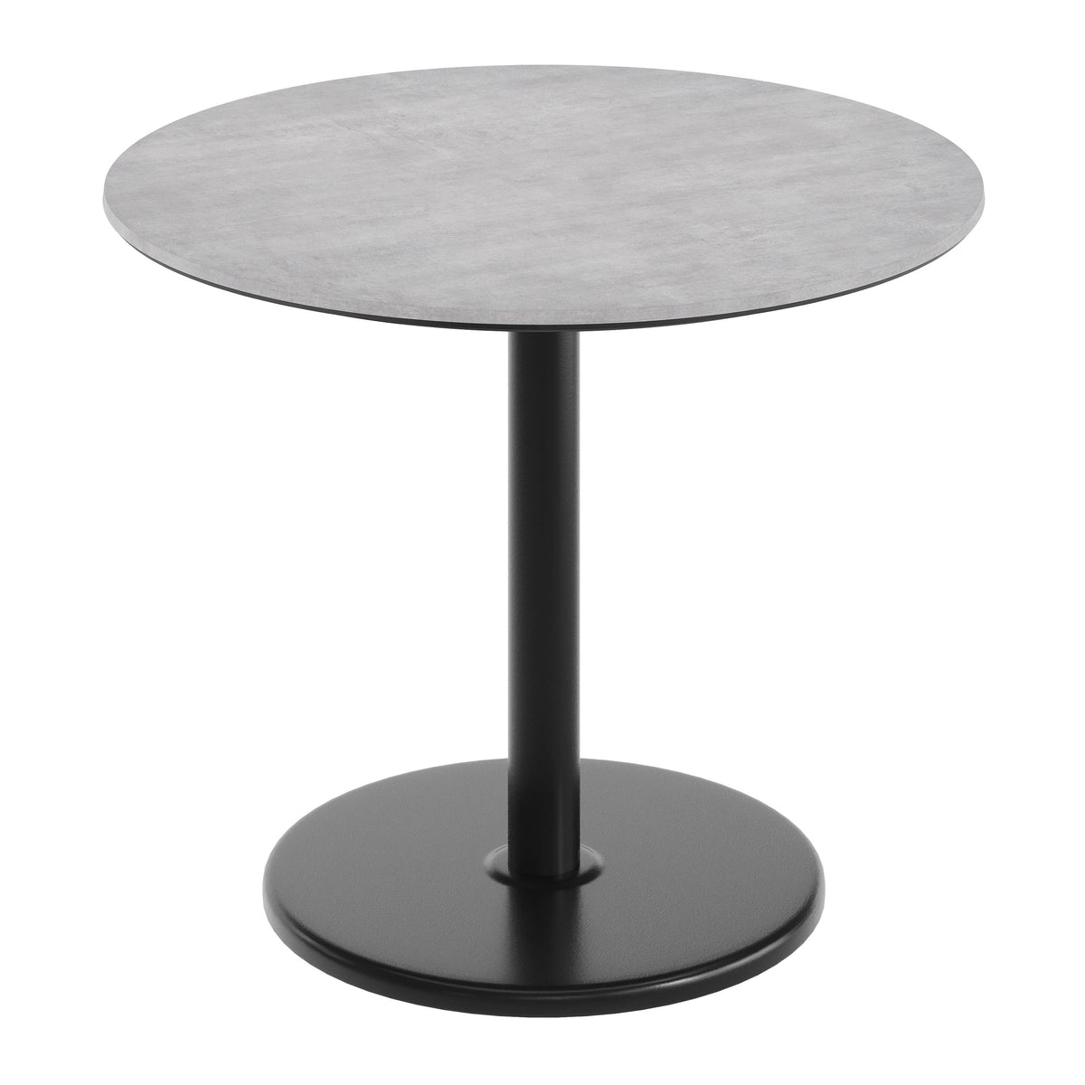 36" Round Commercial Seamless Surface Tabletop with Table Height Base