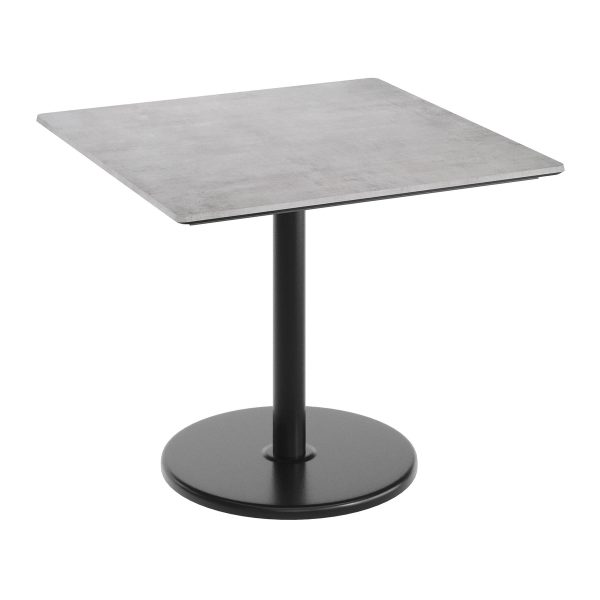 36" Square Commercial Seamless Surface Tabletop with Table Height Base