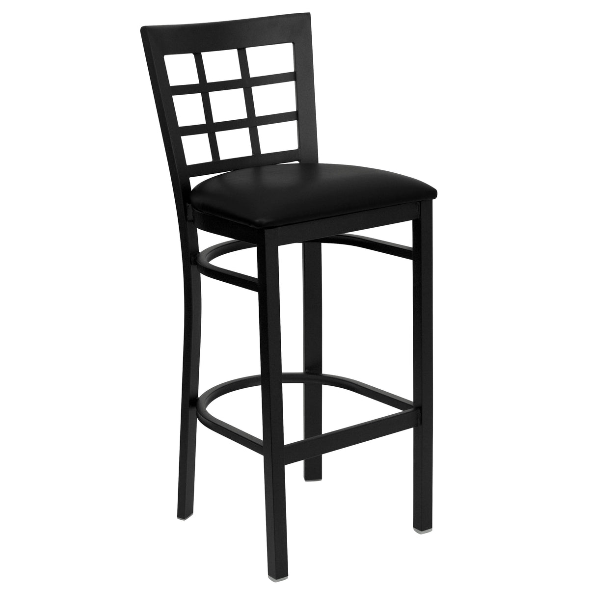 Window Back Metal Restaurant Barstool - Image 3