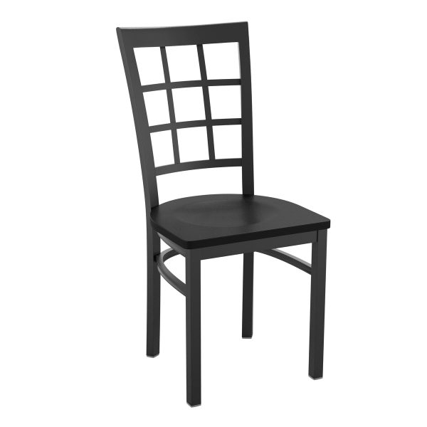 Window Back Metal Restaurant Chair