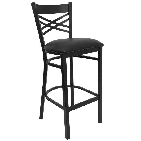 X Back Metal Restaurant Barstool