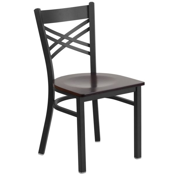 X Back Metal Restaurant Chair