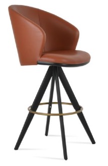 sohoConcept Athena Pyramid-mw- Swivel Stool Counter & Bar