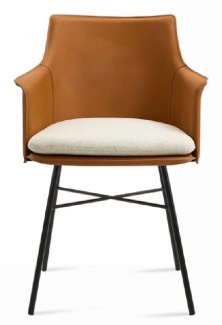 sohoConcept Briancon Cross Swivel Armchair