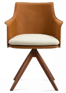 sohoConcept Briancon Sword Swivel Armchair