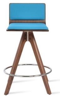 sohoConcept Corona Pyramid Wood Swivel Counter-bar