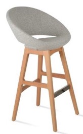 sohoConcept Crescent Pr-wood Stool Counter & Bar
