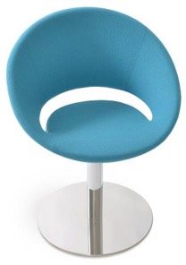 sohoConcept Crescent Round Swivel Chair