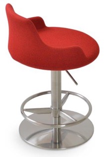 sohoConcept Dervish Piston Stool Full Footrest