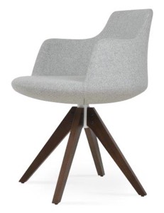sohoConcept Dervish Pyramid Swivel Dining Armchair