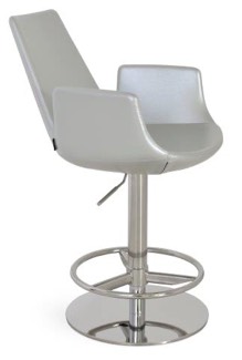 sohoConcept Eiffel Arm Piston Stool Full Footrest