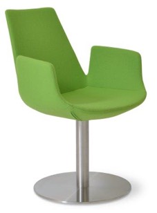 sohoConcept Eiffel Round Swivel Dining Armchair