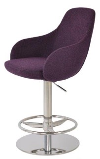 sohoConcept Gazel Arm Piston Stool Full Footrest