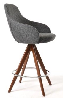 sohoConcept Gazel Arm Pyramid-mw Counter & Bar Swivel Stool