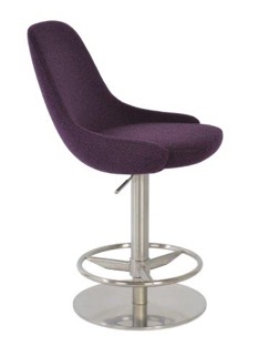 sohoConcept Gazel Piston Stool Full Footrest