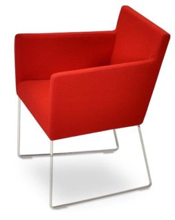 sohoConcept Harput Sled Wire Armchair