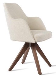 sohoConcept Marash Pyramid Wood Dining Armchair