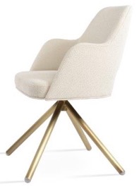 sohoConcept Marash Stick Swivel Dining Armchair