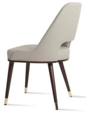 sohoConcept Marash Wood Brass Ring F.frame Dining Chair