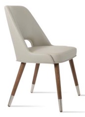 sohoConcept Marash Wood Metal Ring Dining Chair