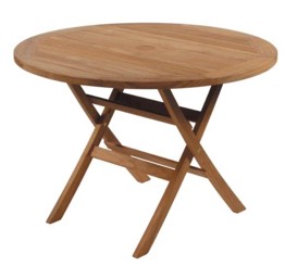 sohoConcept Pamela Teak Folding Dining Round Table (dia 80CM) (dia 90 CM)
