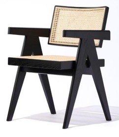 sohoConcept Pierre J. Arm Chair Seat&back- Natural Cane