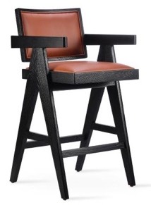 sohoConcept Pierre J. Arm Counter Stool Pierre J. Arm Bar Stool Seat&back- Upholstery