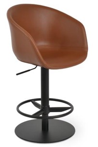 sohoConcept Tribeca Piston Stool Full Footrest
